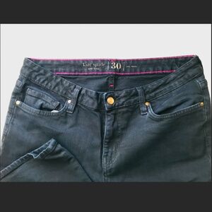 Kate Spade Broome Street Play Hooky slim black denim jeans 30